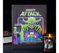 Anxiety Attack Canvas Plaque By Steven Rhodes 19X25Cm Retro Wall Art