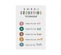 Anxiety Basic Exercises, School Psychologist, Therapy Office, Quiet Corner, Bio Art Poster Canvas Poster Wall Art Decor Print Picture Paintings for Living Room Bedroom Decoration 20x30inch(50x75cm)