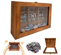 Anxiety Bookshelf with 200 Mini Books,Mini Book Nook | Shake Away Your Anxiety,for Stress Relief and Fun Decor,Wooden Miniature Library Ornament,Gifts for Book Lovers & Anxious