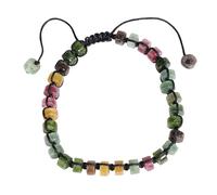 Anxiety Bracelet For Women, 6mm Natural Agate Beaded Braided Bracelets for Women, Handmade Adjustable Boho Yoga Wristband bangle Fashion Jewellry Gift for Mums friends colleagues lover Colorful Tourm