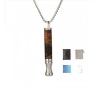 Anxiety Breathing Necklace,Breathing Necklace with Resistance Filter,Resistance Breathing Necklace with Flavour Filter,Natural Essential Oil Anxiety Relief Necklaces to Reduce Stress,Tiger Eye Stone