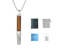 Anxiety Breathing Necklace with Resistance 26 Flavours Choose Breathlace Tube Breathing Necklace Stop Stress Anxiety Relief Chain Pendant (Style 1)