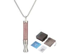 Anxiety Breathing Necklace with Resistance Filter, Flavoured Air Breathlace 2.0 with Filter, Breathing Resistance Necklace, for Anxiety Relief, Exercises, Meditation, Gift for Men, Women