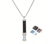Anxiety Breathing Necklace with Resistance Filter,Stress Relief Necklace,Filter Natural Essential Oil Anxiety Relief Necklaces,Portable Deep Breathing Meditation Aids, Unisex (1 * 0bsidian)