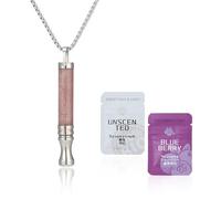 Anxiety Breathing Necklace with Resistance, Flavoured Air Breathlace, Filter Natural Essential Oil Breathing Necklace for Anxiety Relief, Breathing Exercises, Meditation, for Father, Women, Men