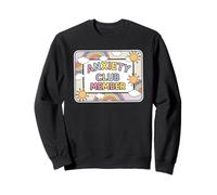 Anxiety Club Member Membership Card Cute Funny Introvert Sweatshirt