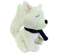 Anxiety Dog Toy Plush Arctic Fox Soothing Crinkle Toy, Calming Soft Cuddle Toy for Stress Relief in Dogs, 15 x 15 x 25cm, Mint Green