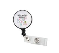 Anxiety Frog Badge Reel Let’s Do This Before My Anxiety Kicks in Mental Health ID Badge Holder Mental Health Matters (Anxiety Badge Reel)