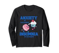 Anxiety in the Streets Insomnia in the Sheets Long Sleeve T-Shirt
