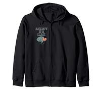 Anxiety is a Liar, Faith Based Health Encouragement Apparel Zip Hoodie