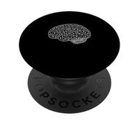 Anxiety Maze Mind Overthinking Mental Health Line Art PopSockets Adhesive PopGrip