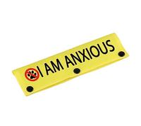 Anxiety Medical Awareness Dog Leash Sleeve I am Anxious Dog Leash Wrap Sleeve Pet Birthday Gift (I am Anxious-YE Sleeve)