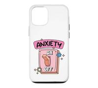 Anxiety Off Switch Mental Health Humor Case for iPhone 12/12 Pro