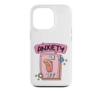 Anxiety Off Switch Mental Health Humor Case for iPhone 13 Pro