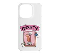 Anxiety Off Switch Mental Health Humor Case for iPhone 14 Pro