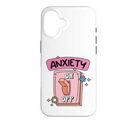 Anxiety Off Switch Mental Health Humor Case for iPhone 16