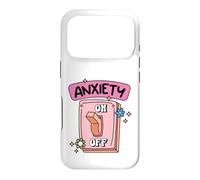 Anxiety Off Switch Mental Health Humor Case for iPhone 17 Pro