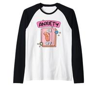 Anxiety Off Switch Mental Health Humor Raglan Baseball Tee