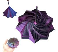 Anxiety Relief Fidget Toy, 3D Printed Fidget Star with Easy-Grip Handles, Whirling Spiral Hexagon Spinner for Stress & Focus, Colorful Fractal Expanded Design