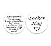 Anxiety Relief Inspirational Get Well Soon Gifts for Women Men Mental Health Stress Relief Gift Pocket Hug Token Stocking Stuffers for Teens Boys Girls Friend Adults Graduation Birthday Relaxing Item