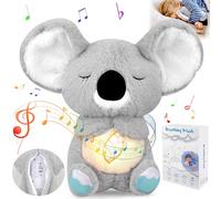 Anxiety Relief Koala Bear Age 3+, Breathing Teddy with Music Lights & Motion, Plush Toys for Adults/Kids