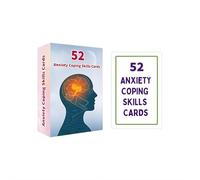 Anxiety Relief Mega Bundle - 56 Page Anxiety Relief Planner & 52 Coping Skills Cards, Stress Management Mental Wellness Journal, Self Love Self Care Workbook for Women (Cards)