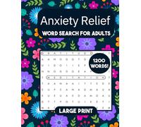 Anxiety Relief: Word Search for Adults
