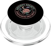 Anxiety Society Overthinking Since Birth PopSockets PopGrip for MagSafe