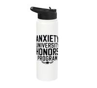 Anxiety University Honors Program Stainless Steel Insulated Water Bottle
