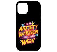 Anxiety Warrior Bold Empowering Quote Case for iPhone 12/12 Pro