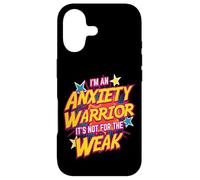 Anxiety Warrior Bold Empowering Quote Case for iPhone 17