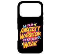Anxiety Warrior Bold Empowering Quote Case for iPhone 17 Pro