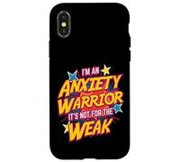 Anxiety Warrior Bold Empowering Quote Case for iPhone X/XS