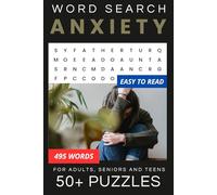 Anxiety Word Search Puzzle Book: Word Searches with Easy-to-Read Print about Stress Relief, Relaxation, Mental Health, and More | 6x9 inches, 110 ... Puzzles ... Gift for Mindfulness and Calmness