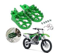 AnXin Dirt Bike Foot Pegs Footpegs Footrests Foot Pedals Rests CNC for KX250F 06-18 KX250 KX 250 19-24 KX450F 07-18 KX450 19-24 KX250X KX450X 21-24 KLX450R 08-14 Green