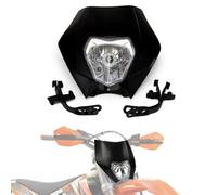 AnXin Dirt Bike Headlight Motorcycle Headlamp Front Headlight Universal For EXC250 SX250 SXF250 EXC450 SX350 SXF450 EXC525 Etc Most Dirt Pit Bike Enduro Supermoto - Black