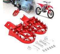 AnXin Foot Pegs Footpeg Footrests Pedals Universal CNC Colorful For CRF XR 50 70 110 M2R SDG DHZ SSR KAYO Pit Bike Motorcycle Red