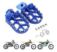 AnXin Foot Pegs Footpegs Footrests Foot Pedals Rests CNC for YZ65 YZ85 YZ125 YZ250 YZ250F YZ426F YZ450F YZ125X YZ250X YZ250FX YZ450FX WR250F WR426F WR450F Motocross Dirt Bike - Blue