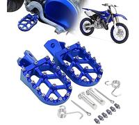 AnXin Foot Pegs Motorcycle Universal CNC Footpeg for PW TTR YZ 50-125cc MB200 Mini Bike SSR Apollo RFZ TaoTao Lifan Kayo Coolster Pit Bike - Blue