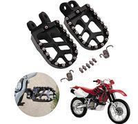 AnXin Motorcycle Foot Pegs Footpegs Foot Pedals Rests CNC For XR650L 92-22 XR650R 00-07 CR80R/RB 96-02 CR85R/RB 03-07 CRM250 89-98 XR250R/400R 96-04 XR600R 89-00 CRF1000L 16-22 Dirt Bike Black