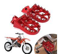 AnXin Motorcycle Foot Pegs Rests Pedals for Honda CR125 CR250 1995 1996 1997 1998 1999 CR500 1995-2005 YZ125 YZ250 WR400 97 98 Red