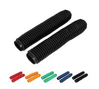 AnXin Motorcycle Front Fork Boots Rubber Sleeve Fork Tubes Shock Absorber Covers Protector Universal for CRF YZF KLX RMZ DRZ KX RM YZ SX EXC 65 85 125 125 300 450 Pit Dirt Bike Motocross Enduro Black