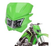 AnXin Motorcycle LED Headlight Head Light Lamp Headlamp Kit for KX125 KX250 KXF250 KXF450 KLX200 KLX250 KLX450 KX65 KX85 Dirt Bike Green