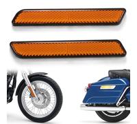 AnXin Motorcycle Side Reflector 2pc Front For Lower Leg Sliders Dyna Softail Sportster FXD