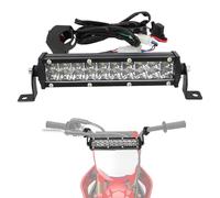 AnXin Pit Bike Light Bar Headlight Dual Row 8 Inch 10-30V LED Kit Universal for 7/8" Handlebar YZ125 YZ250F WR250F KLX110 CRF110F RM125 TTR110 CRF230F CRF250R Dirt Bike Motorbike Motocross