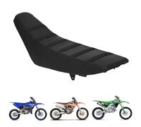 AnXin Universal Motorcycle Gripper Seat Cover Rubber Soft Skin Covers Fit for Most of Dirt Bike Such as SX CRF KXF RM YZ YZF KLX 125 250 150 200 250 350 450 Dirt Pit Bike Off Road Black