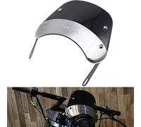 AnXin Windshield 5-7" Round Headlight Windscreen Motorcycle Fairing For Most Of Motorcycle Dirt Pit Bike Cafe Racer - Black