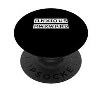 Anxious Awkward - Introvert Life - Funny Social Anxiety PopSockets Adhesive PopGrip