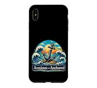 Anxious But Anchored Nautical Anchor Ocean Mental Health Case for iPhone XS Max