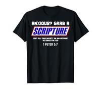 Anxious? Grab Scripture Christian Mental Health Bible Verse T-Shirt